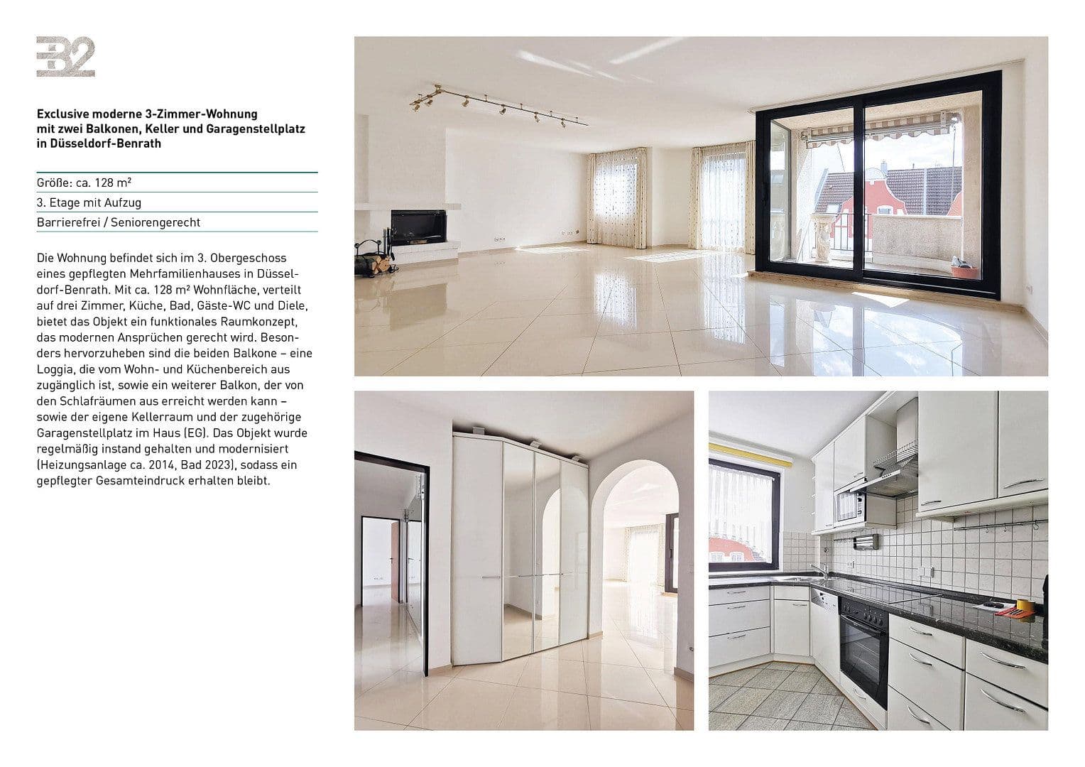 Pronájem bytu 3+1 128 m², Düsseldorf Benrath, Severní Porýní-Vestfálsko Pronájem bytu 3+1 128 m², Düsseldorf Benrath, Severní Porýní-Vestfálsko