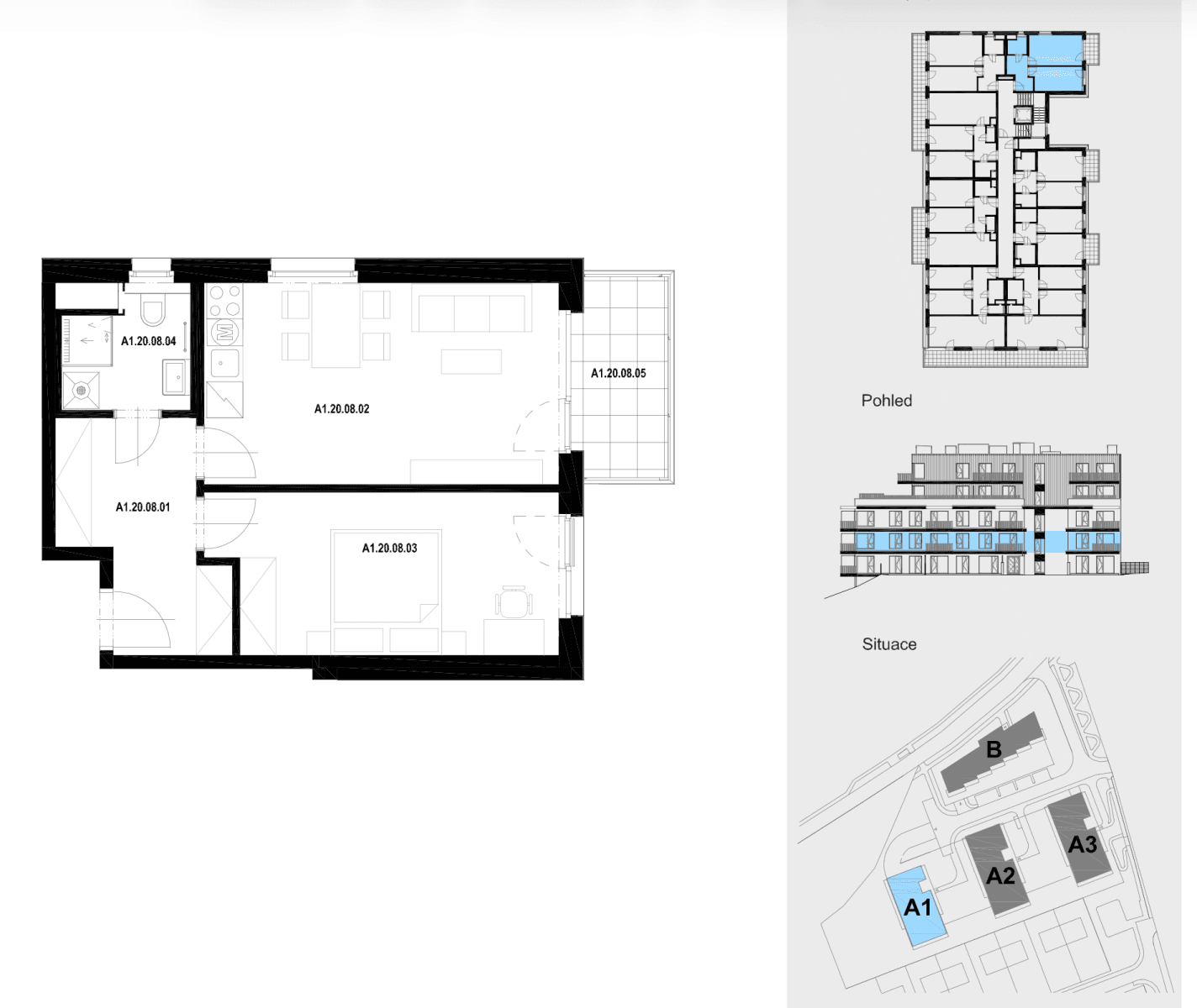 Pronájem bytu 2+kk 47 m², Haenkeho, Praha, Praha Pronájem bytu 2+kk 47 m², Haenkeho, Praha, Praha