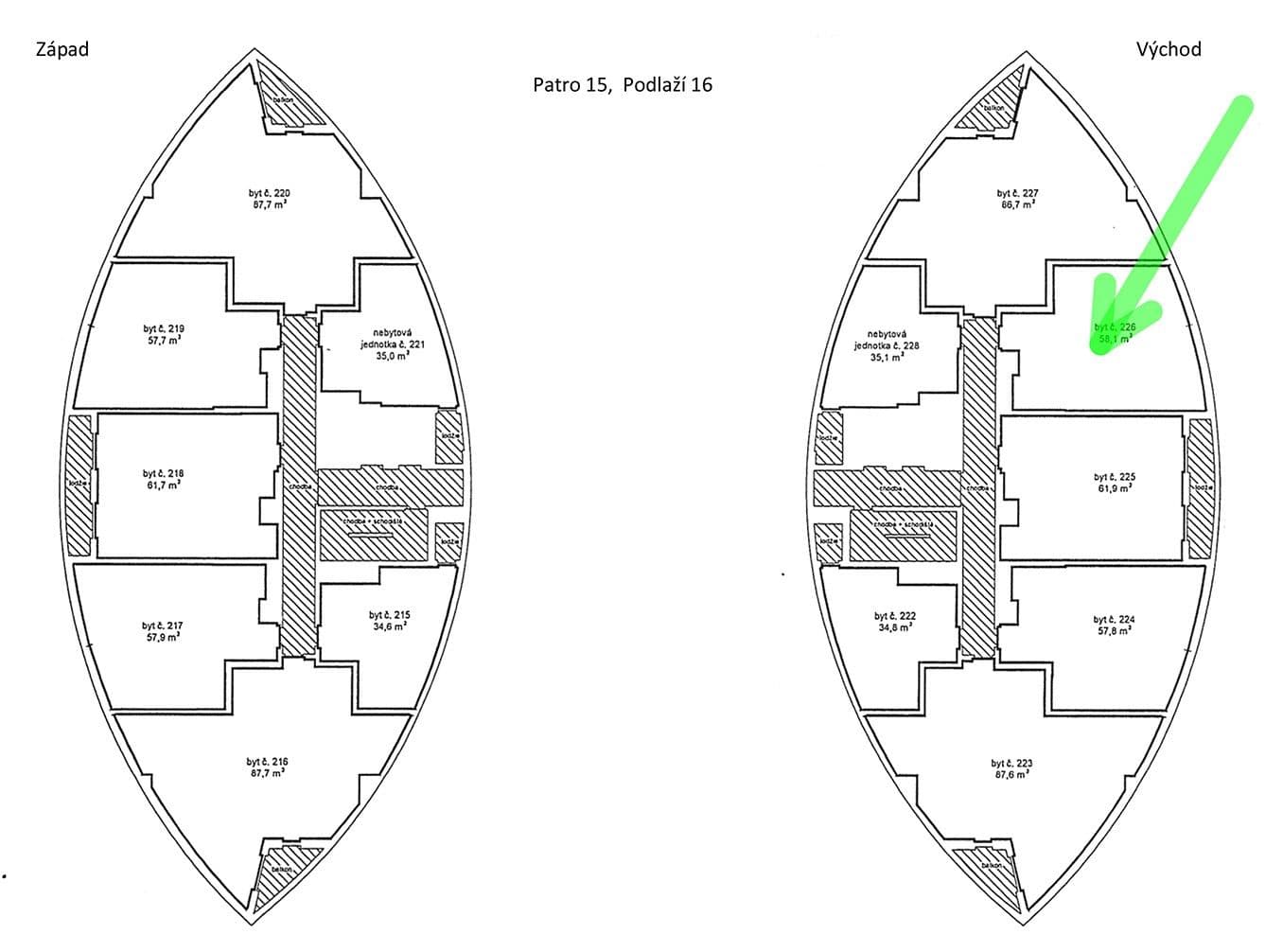 Prodej bytu 2+kk 62 m², Tlumačovská, Praha, Praha Prodej bytu 2+kk 62 m², Tlumačovská, Praha, Praha
