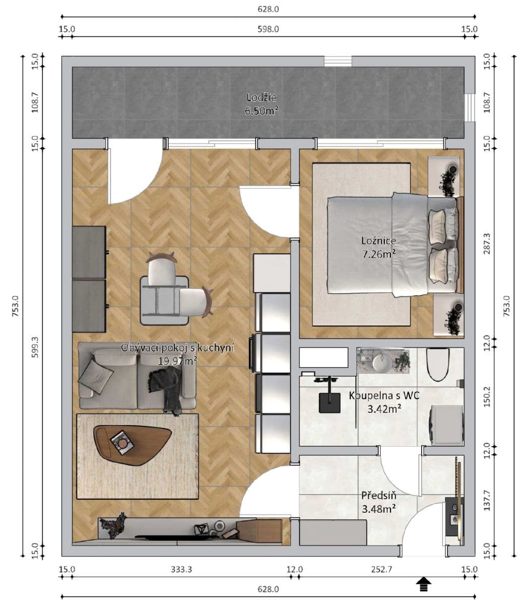 Prodej bytu 2+kk 34 m², Kojetická, Neratovice, Středočeský kraj Prodej bytu 2+kk 34 m², Kojetická, Neratovice, Středočeský kraj