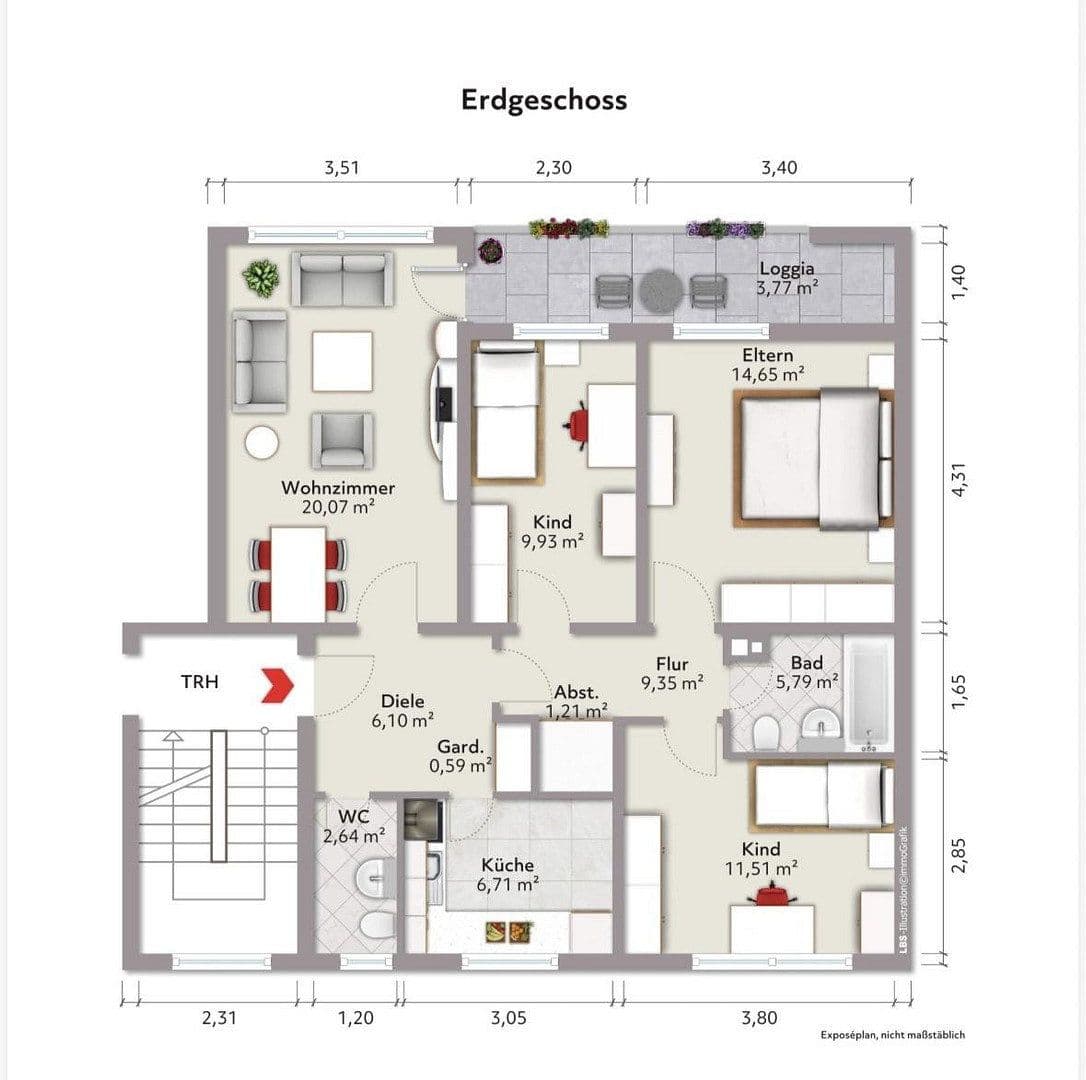 Pronájem bytu 4+1 90 m², Am schwarzen Berge 40, Braunschweig, Dolní Sasko Pronájem bytu 4+1 90 m², Am schwarzen Berge 40, Braunschweig, Dolní Sasko