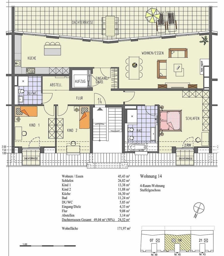 Pronájem bytu 4+1 172 m², Neuss, Severní Porýní-Vestfálsko Pronájem bytu 4+1 172 m², Neuss, Severní Porýní-Vestfálsko