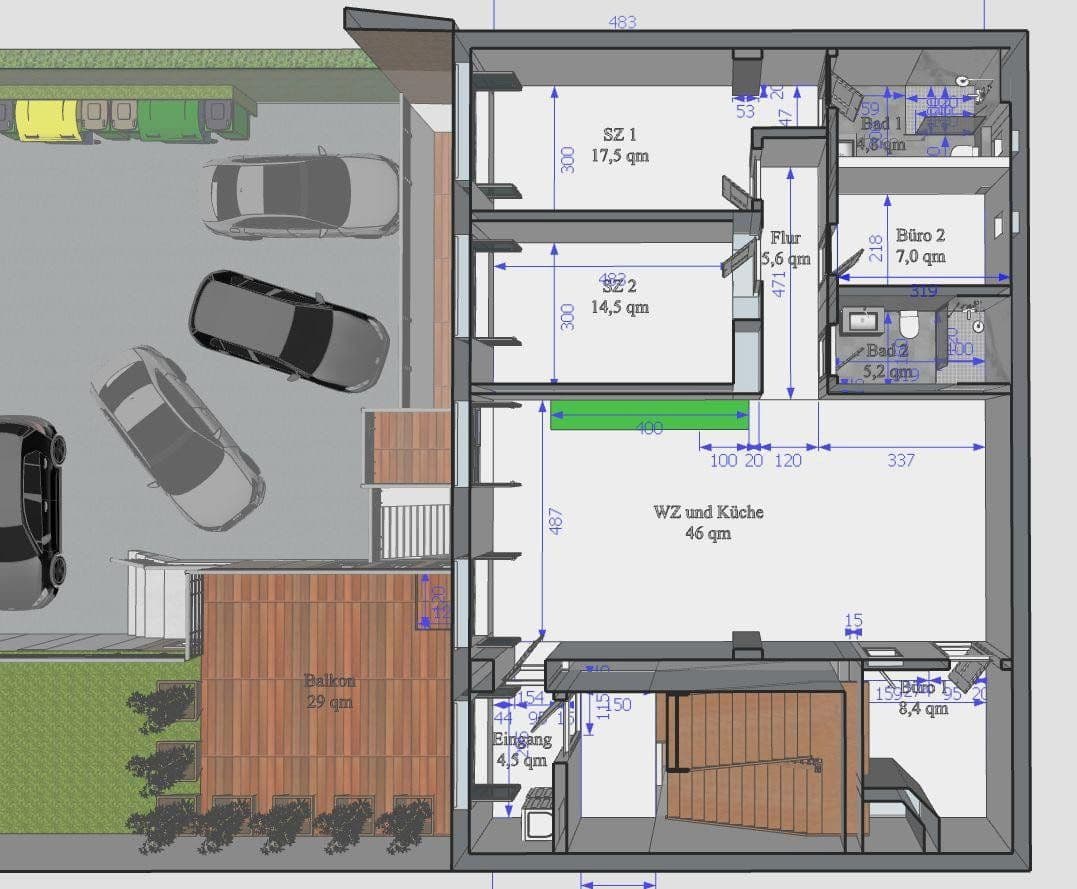 Pronájem bytu 5+1 128 m², Moritzstraße 68, Wiesbaden, Hessen Pronájem bytu 5+1 128 m², Moritzstraße 68, Wiesbaden, Hessen