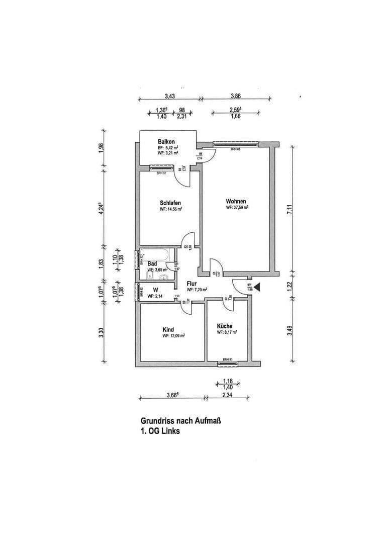 Pronájem bytu 3+1 79 m², Pattensen, Dolní Sasko Pronájem bytu 3+1 79 m², Pattensen, Dolní Sasko