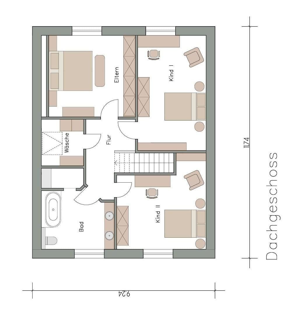 Prodej domu 107 m², pozemek 520 m², Ihlow, Dolní Sasko Prodej domu 107 m², pozemek 520 m², Ihlow, Dolní Sasko