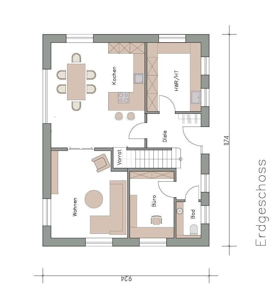 Prodej domu 107 m², pozemek 520 m², Ihlow, Dolní Sasko Prodej domu 107 m², pozemek 520 m², Ihlow, Dolní Sasko