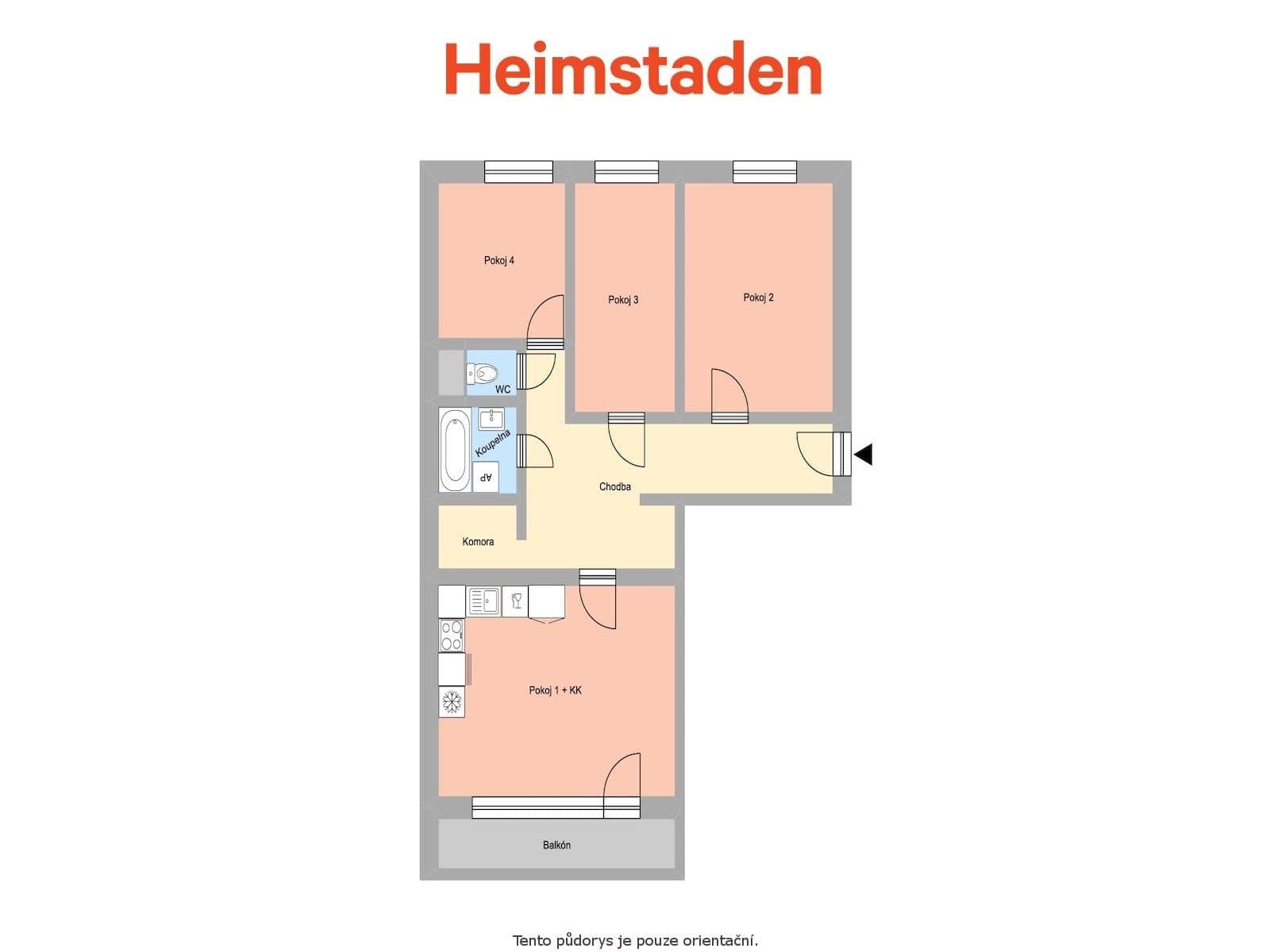 Pronájem bytu 4+kk 71 m², Okružní, Orlová, Moravskoslezský kraj Pronájem bytu 4+kk 71 m², Okružní, Orlová, Moravskoslezský kraj