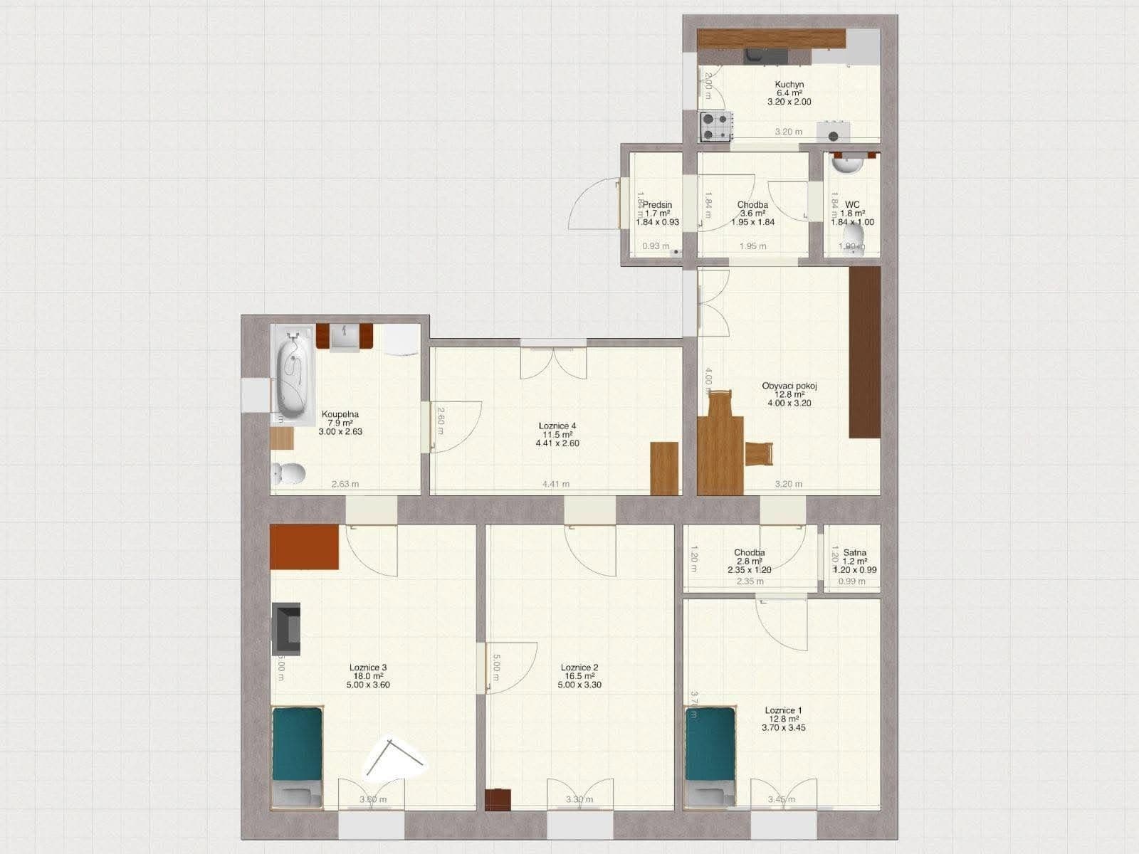 Pronájem domu 92 m², pozemek 120 m², Ďáblická, Praha, Praha Pronájem domu 92 m², pozemek 120 m², Ďáblická, Praha, Praha