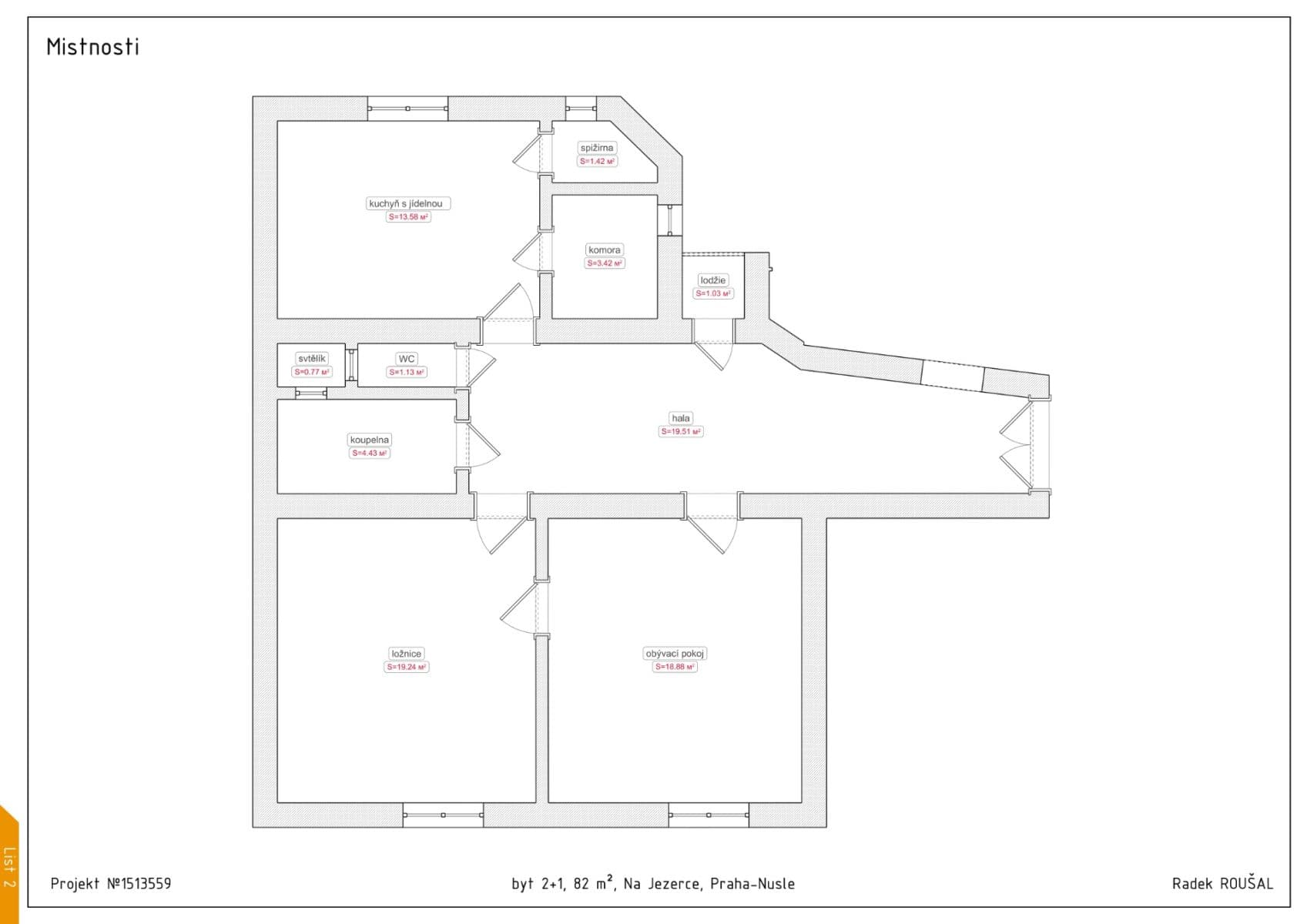 Prodej bytu 2+1 82 m², Na Jezerce, Praha, Praha Prodej bytu 2+1 82 m², Na Jezerce, Praha, Praha