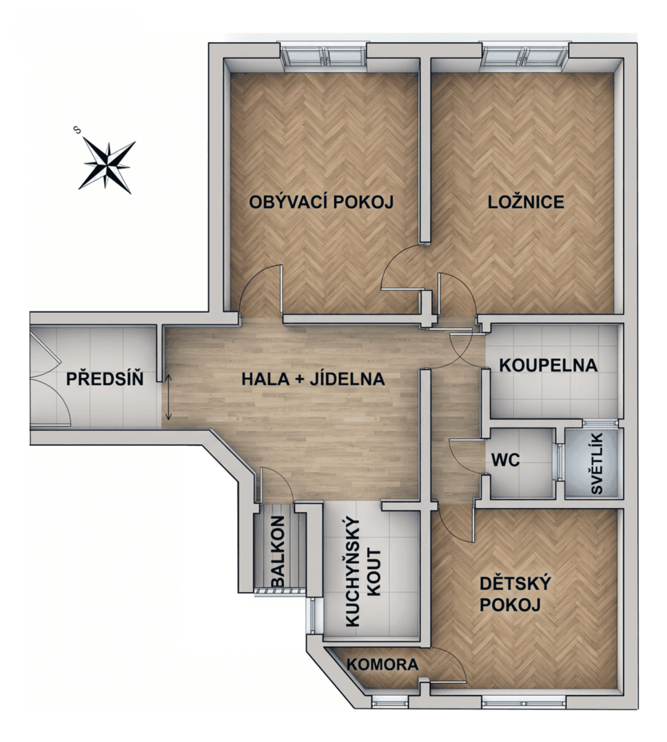 Prodej bytu 2+1 82 m², Na Jezerce, Praha, Praha Prodej bytu 2+1 82 m², Na Jezerce, Praha, Praha