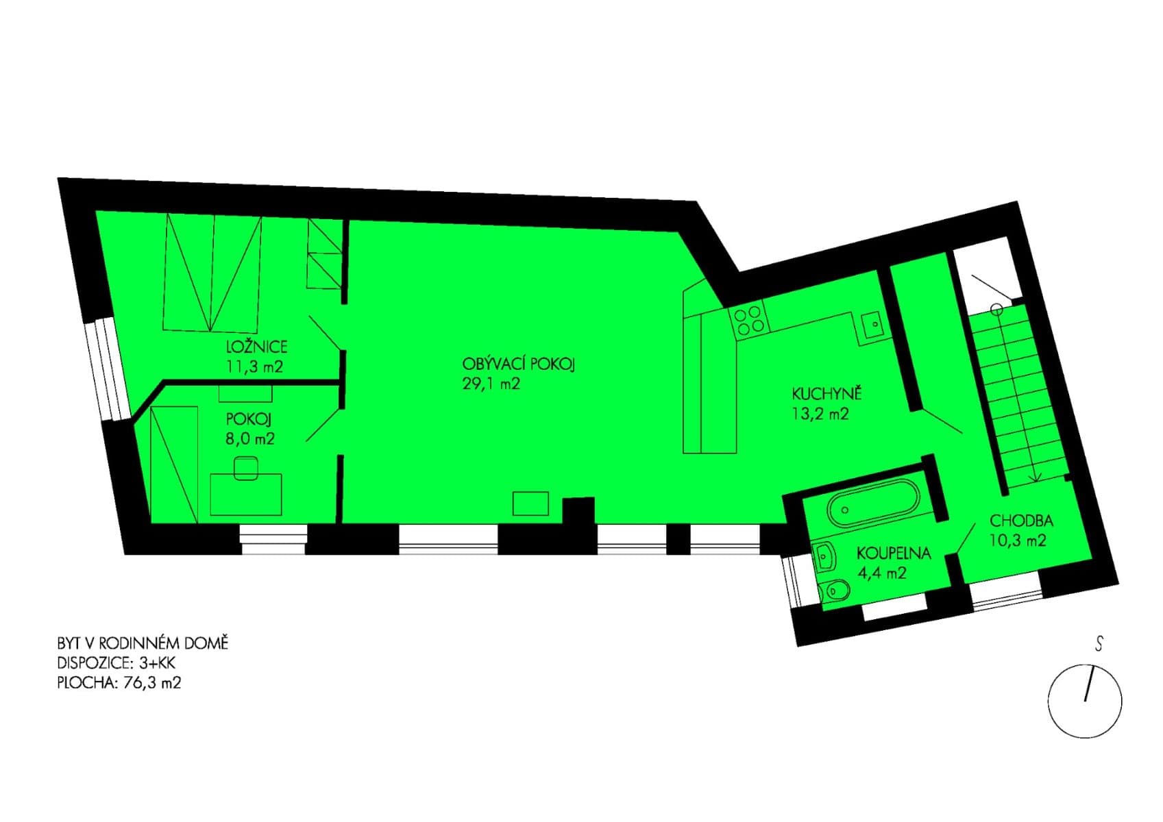 Pronájem bytu 3+kk 76 m², Svatopluka Čecha, Třešť, Kraj Vysočina Pronájem bytu 3+kk 76 m², Svatopluka Čecha, Třešť, Kraj Vysočina