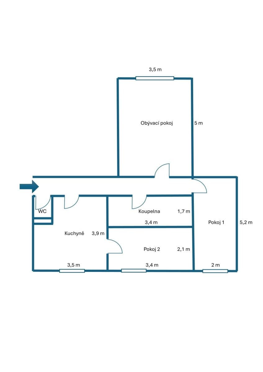 Prodej bytu 3+1 65 m², Donatellova, Praha, Praha Prodej bytu 3+1 65 m², Donatellova, Praha, Praha