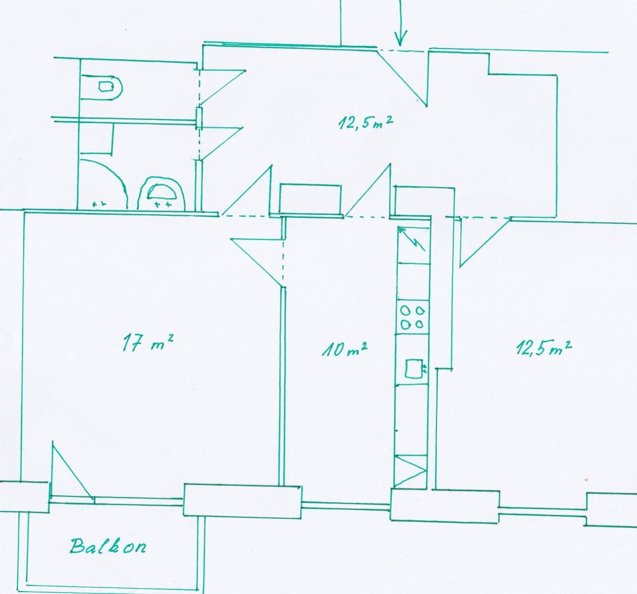 Pronájem bytu 2+1 58 m², Josefa Ressla, Pardubice, Pardubický kraj Pronájem bytu 2+1 58 m², Josefa Ressla, Pardubice, Pardubický kraj