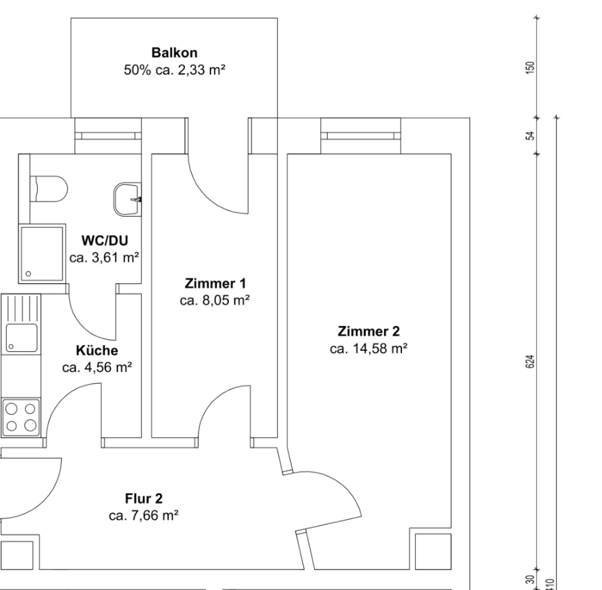 Prodej bytu 2+1 41 m², Lößnigerstraße 50, Leipzig, Sasko Prodej bytu 2+1 41 m², Lößnigerstraße 50, Leipzig, Sasko