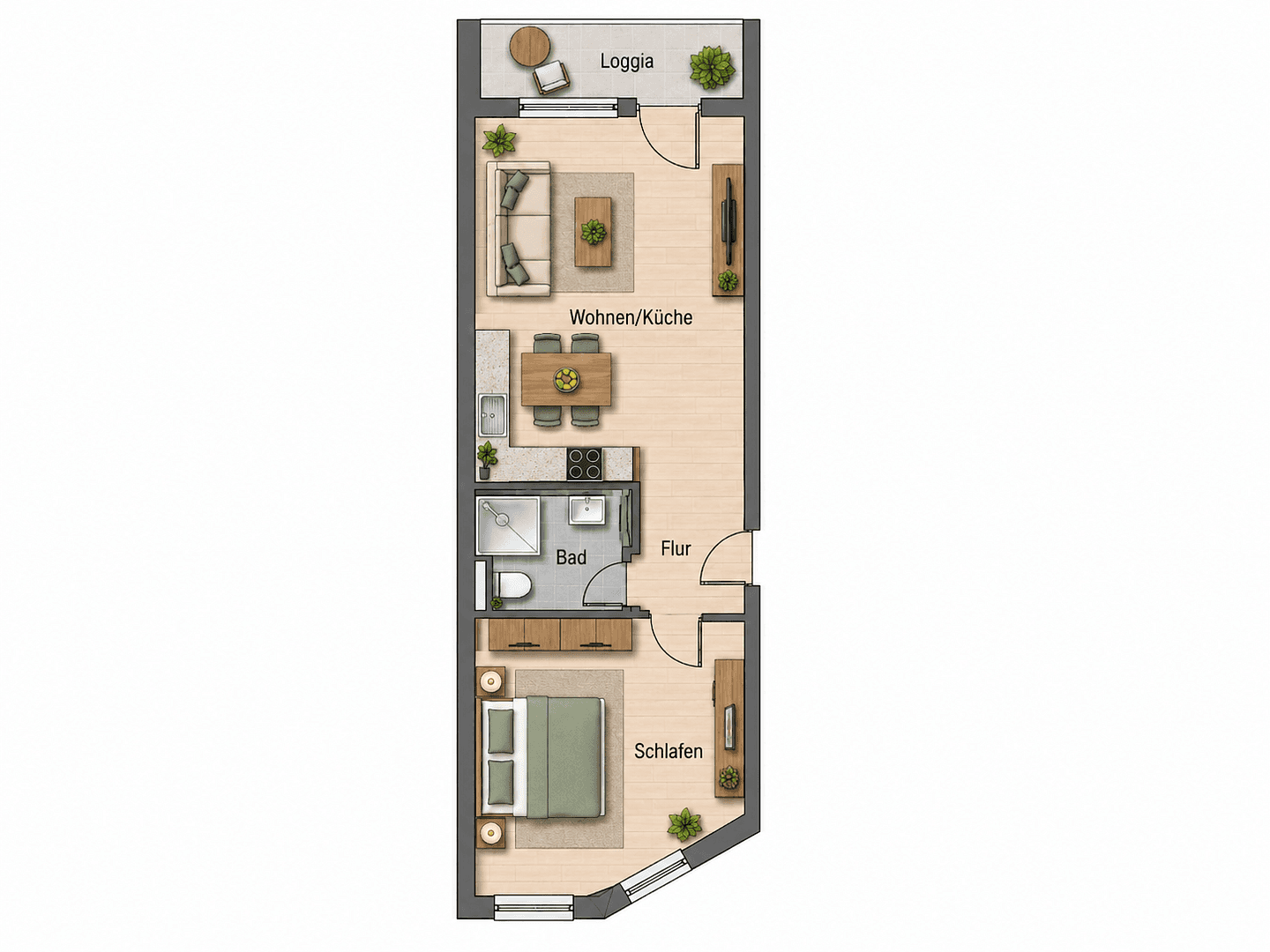 Pronájem bytu 2+1 42 m², Kleine Alexanderstraße 5, Berlin, Berlín Pronájem bytu 2+1 42 m², Kleine Alexanderstraße 5, Berlin, Berlín