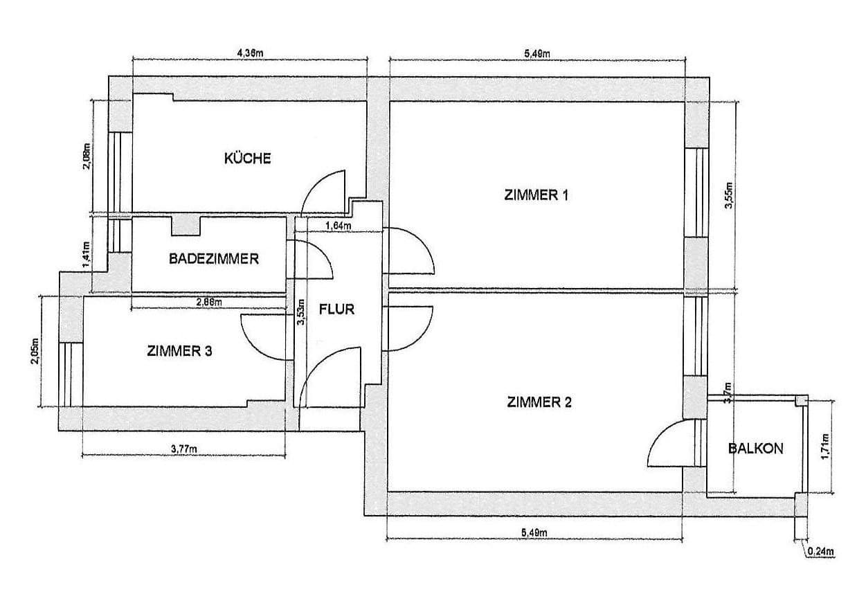 Prodej bytu 3+1 68 m², Berlin, Berlín Prodej bytu 3+1 68 m², Berlin, Berlín