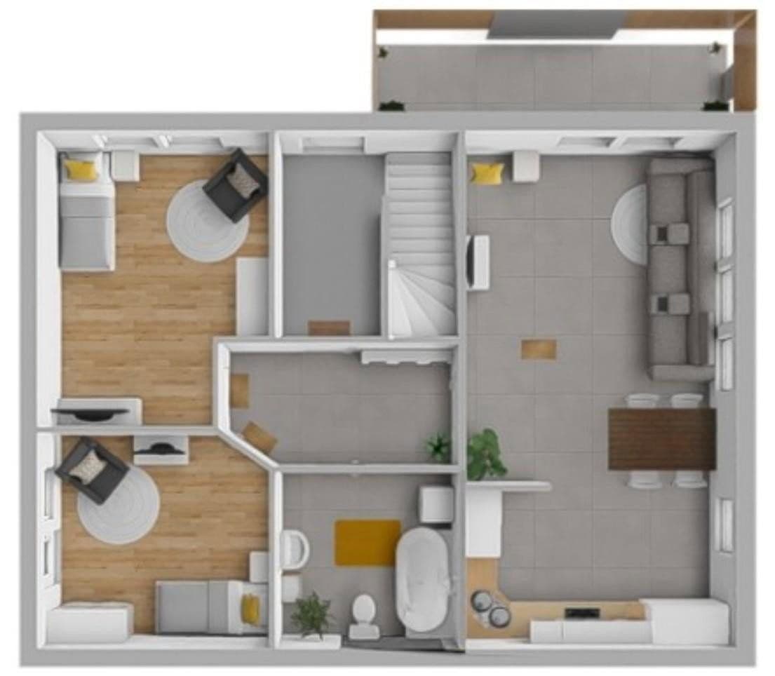 Pronájem bytu 3+1 83 m², Kirchenstraße 34, Beindersheim, Porýní-Falc Pronájem bytu 3+1 83 m², Kirchenstraße 34, Beindersheim, Porýní-Falc