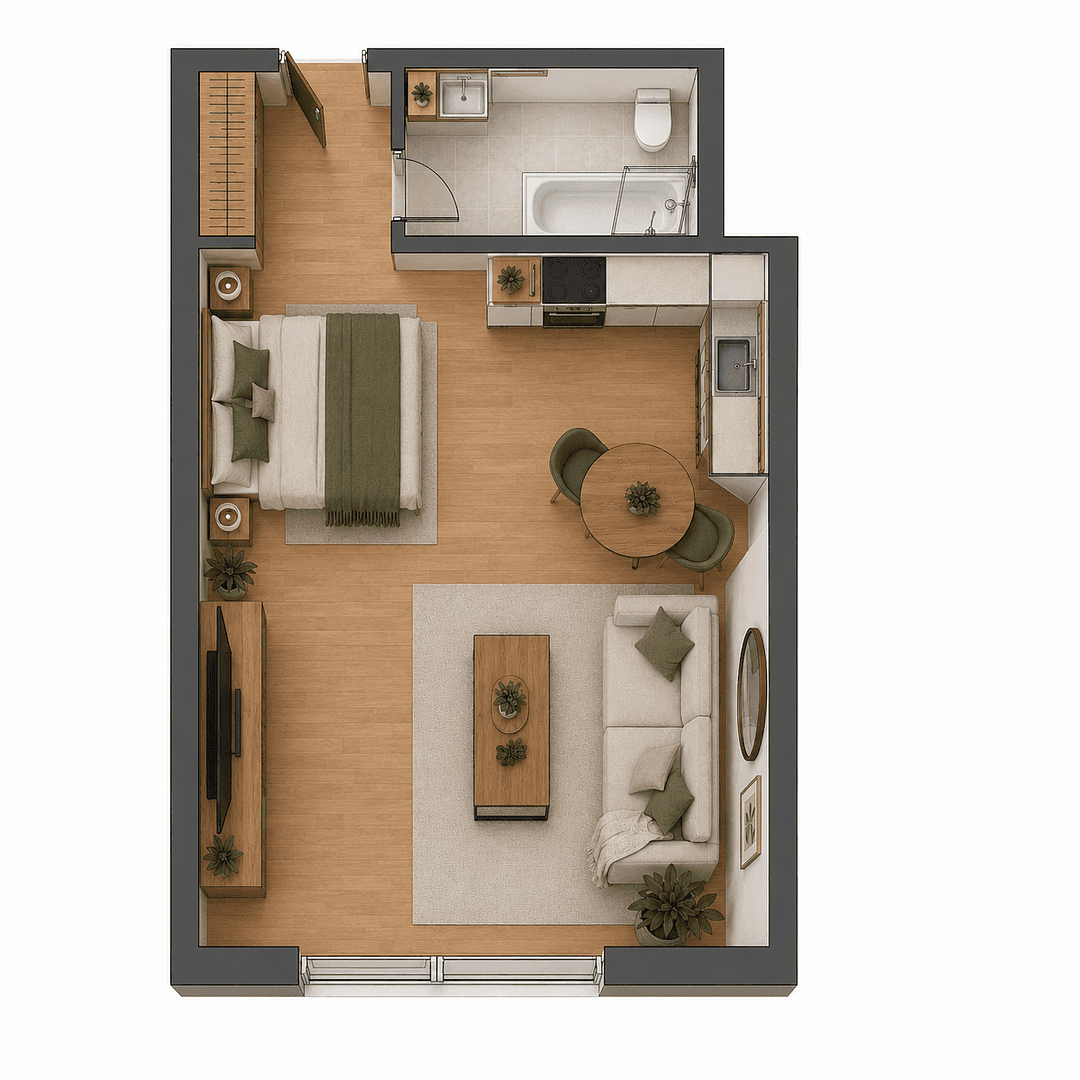 Pronájem bytu 1+1 38 m², Unterschleissheim, Bavorsko Pronájem bytu 1+1 38 m², Unterschleissheim, Bavorsko