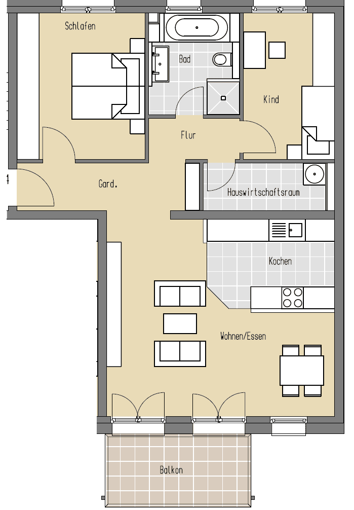 Pronájem bytu 3+1 82 m², Am Jessenapfel 3, Frankfurt, Hessen Pronájem bytu 3+1 82 m², Am Jessenapfel 3, Frankfurt, Hessen