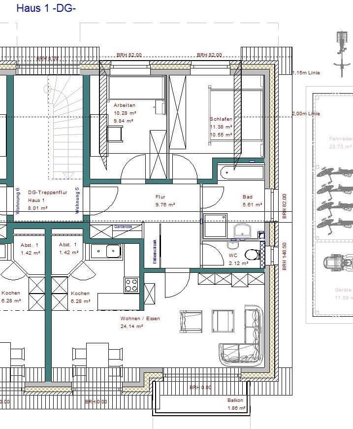 Pronájem bytu 3+1 72 m², Von-Loen-Str. 12, Westerkappeln, Severní Porýní-Vestfálsko Pronájem bytu 3+1 72 m², Von-Loen-Str. 12, Westerkappeln, Severní Porýní-Vestfálsko