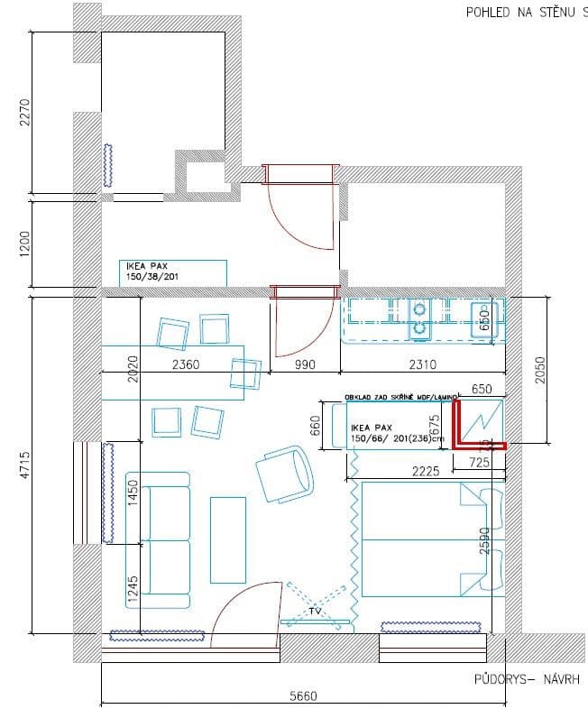 Pronájem bytu 1+kk 39 m², Čakovická, Praha, Praha Pronájem bytu 1+kk 39 m², Čakovická, Praha, Praha