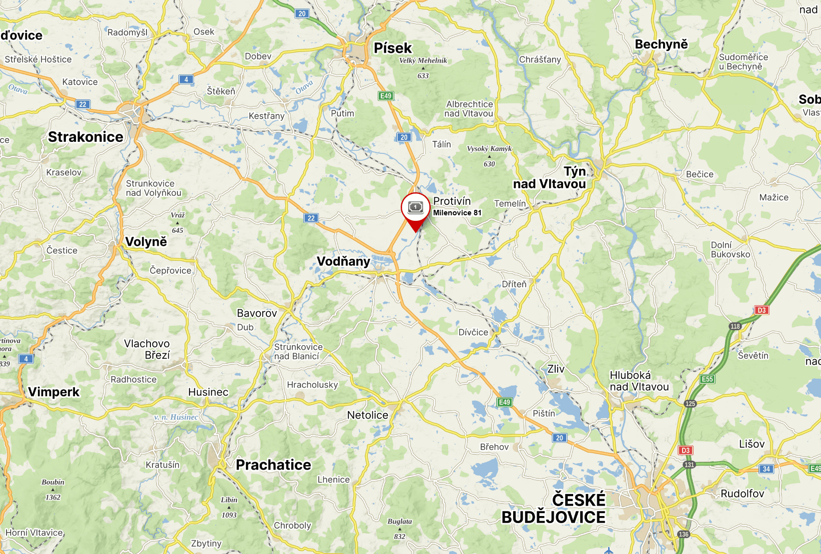 Prodej pozemku 840 m², Protivín, Jihočeský kraj Prodej pozemku 840 m², Protivín, Jihočeský kraj