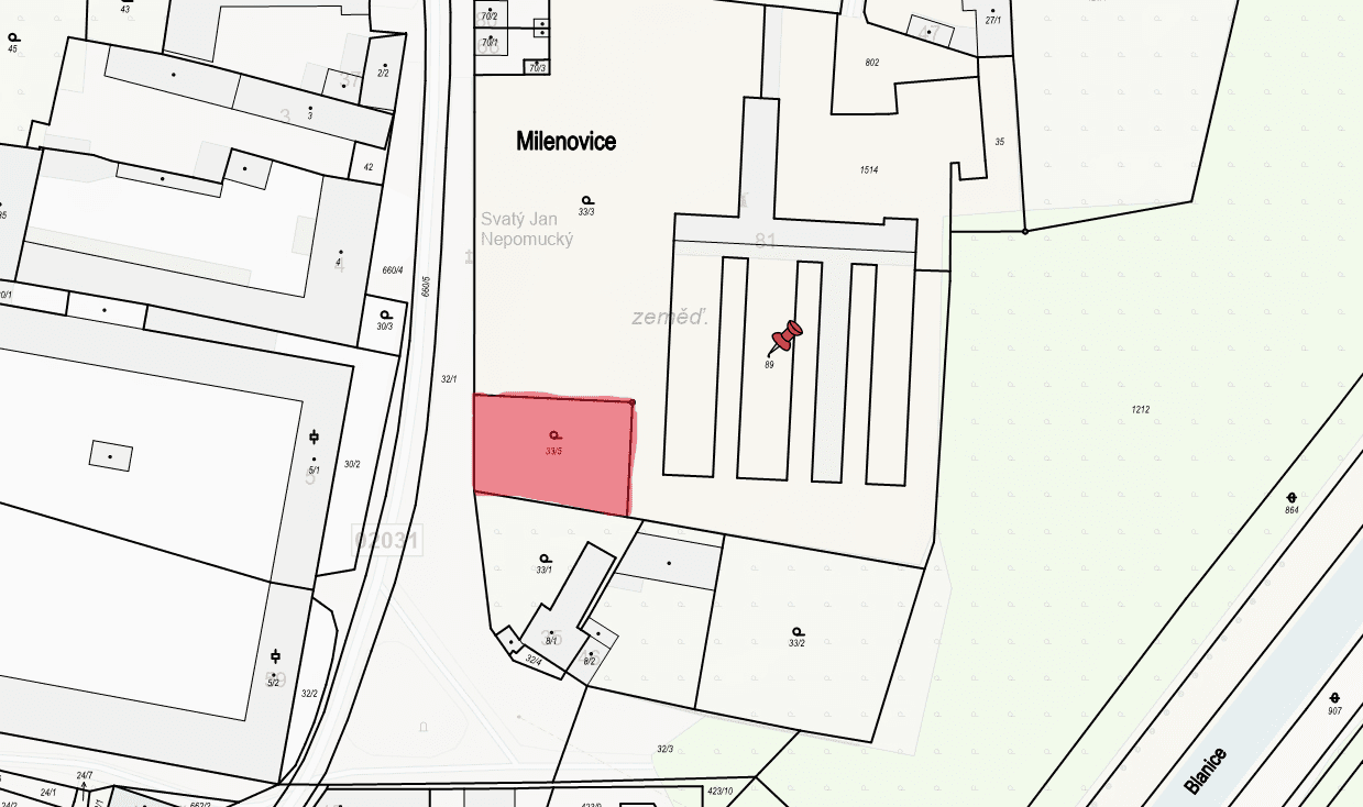 Prodej pozemku 840 m², Protivín, Jihočeský kraj Prodej pozemku 840 m², Protivín, Jihočeský kraj