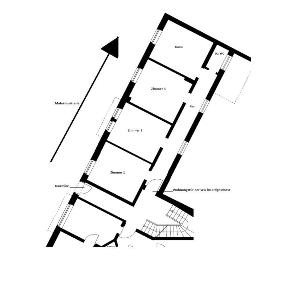 Pronájem bytu 3+1 80 m², Maternusstraße 39, Köln, Severní Porýní-Vestfálsko Pronájem bytu 3+1 80 m², Maternusstraße 39, Köln, Severní Porýní-Vestfálsko