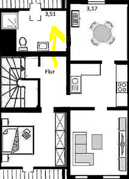 Pronájem bytu 3+1 55 m², Warendorpstr. 5, Lübeck, Šlesvicko-Holštýnsko Pronájem bytu 3+1 55 m², Warendorpstr. 5, Lübeck, Šlesvicko-Holštýnsko