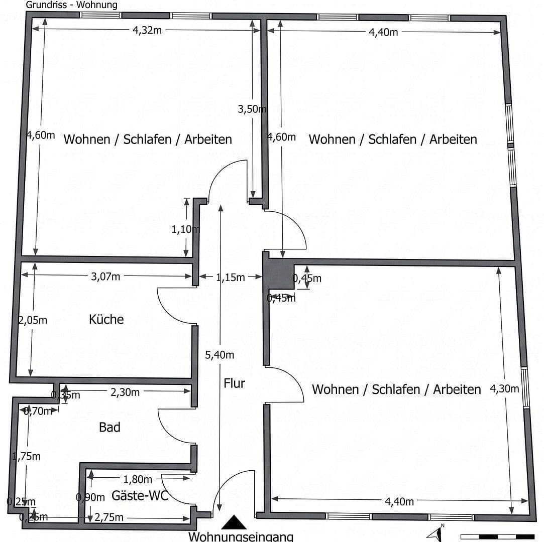 Prodej bytu 3+1 80 m², K3 2, Mannheim, Bádensko-Württembersko Prodej bytu 3+1 80 m², K3 2, Mannheim, Bádensko-Württembersko