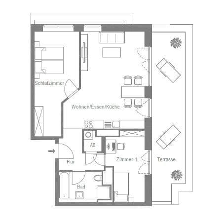 Pronájem bytu 3+1 88 m², Hafenterrassen 10, Geesthacht, Šlesvicko-Holštýnsko Pronájem bytu 3+1 88 m², Hafenterrassen 10, Geesthacht, Šlesvicko-Holštýnsko