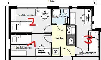 Pronájem bytu 18 m², Peter-Henlein-Straße 78, Nürnberg, Bavorsko Pronájem bytu 18 m², Peter-Henlein-Straße 78, Nürnberg, Bavorsko