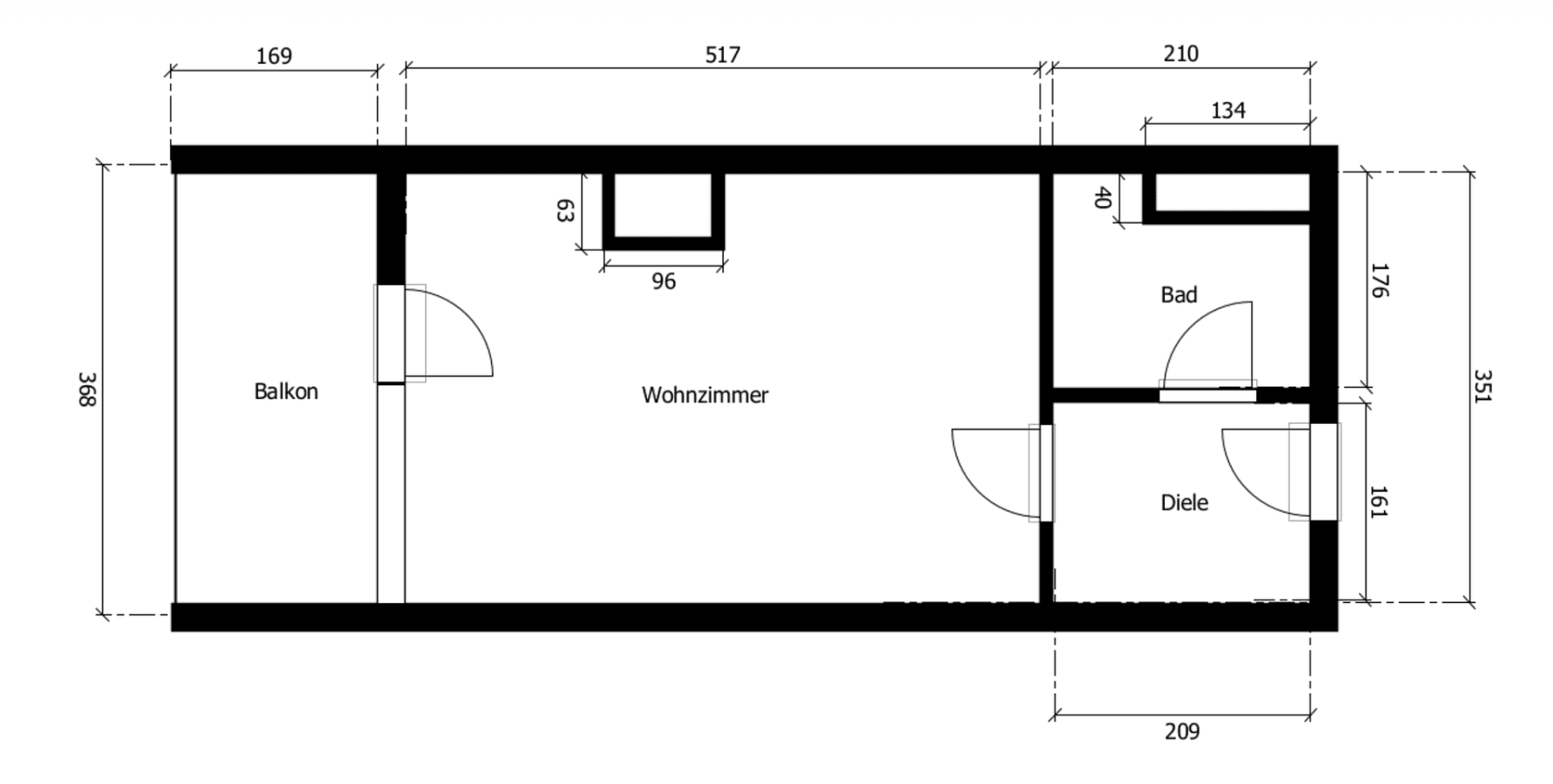 Pronájem bytu 1+1 28 m², Mailänderstraße 0000, Frankfurt am Main, Hessen Pronájem bytu 1+1 28 m², Mailänderstraße 0000, Frankfurt am Main, Hessen