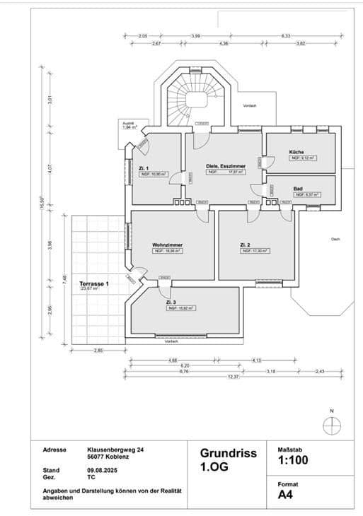 Prodej domu 315 m², pozemek 1.700 m², Koblenz, Porýní-Falc Prodej domu 315 m², pozemek 1.700 m², Koblenz, Porýní-Falc