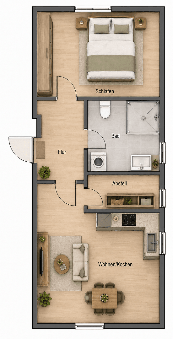 Pronájem bytu 2+1 46 m², Panketal, Braniborsko Pronájem bytu 2+1 46 m², Panketal, Braniborsko