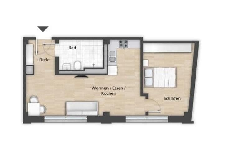 Pronájem bytu 2+1 45 m², Steinbühler Str. 4-6, Nürnberg, Bavorsko Pronájem bytu 2+1 45 m², Steinbühler Str. 4-6, Nürnberg, Bavorsko