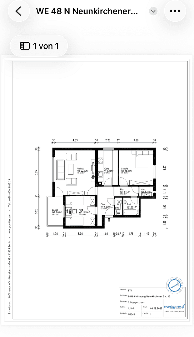 Prodej bytu 3+1 78 m², Nürnberg, Bavorsko Prodej bytu 3+1 78 m², Nürnberg, Bavorsko