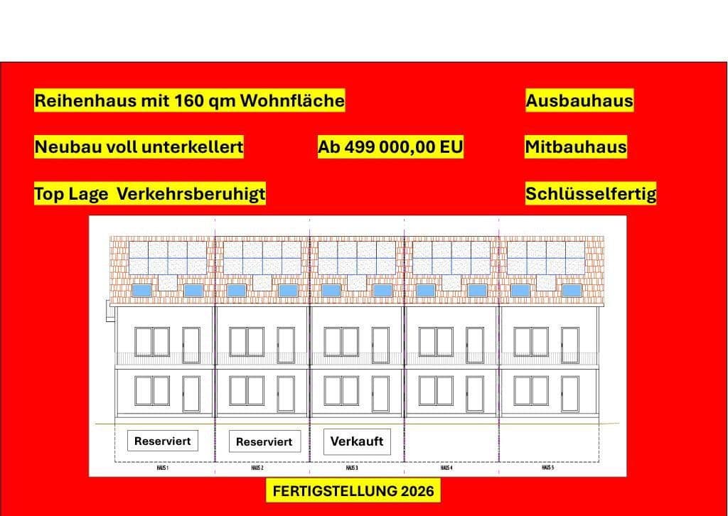 Prodej domu 160 m², pozemek 159 m², Gründau, Hessen Prodej domu 160 m², pozemek 159 m², Gründau, Hessen