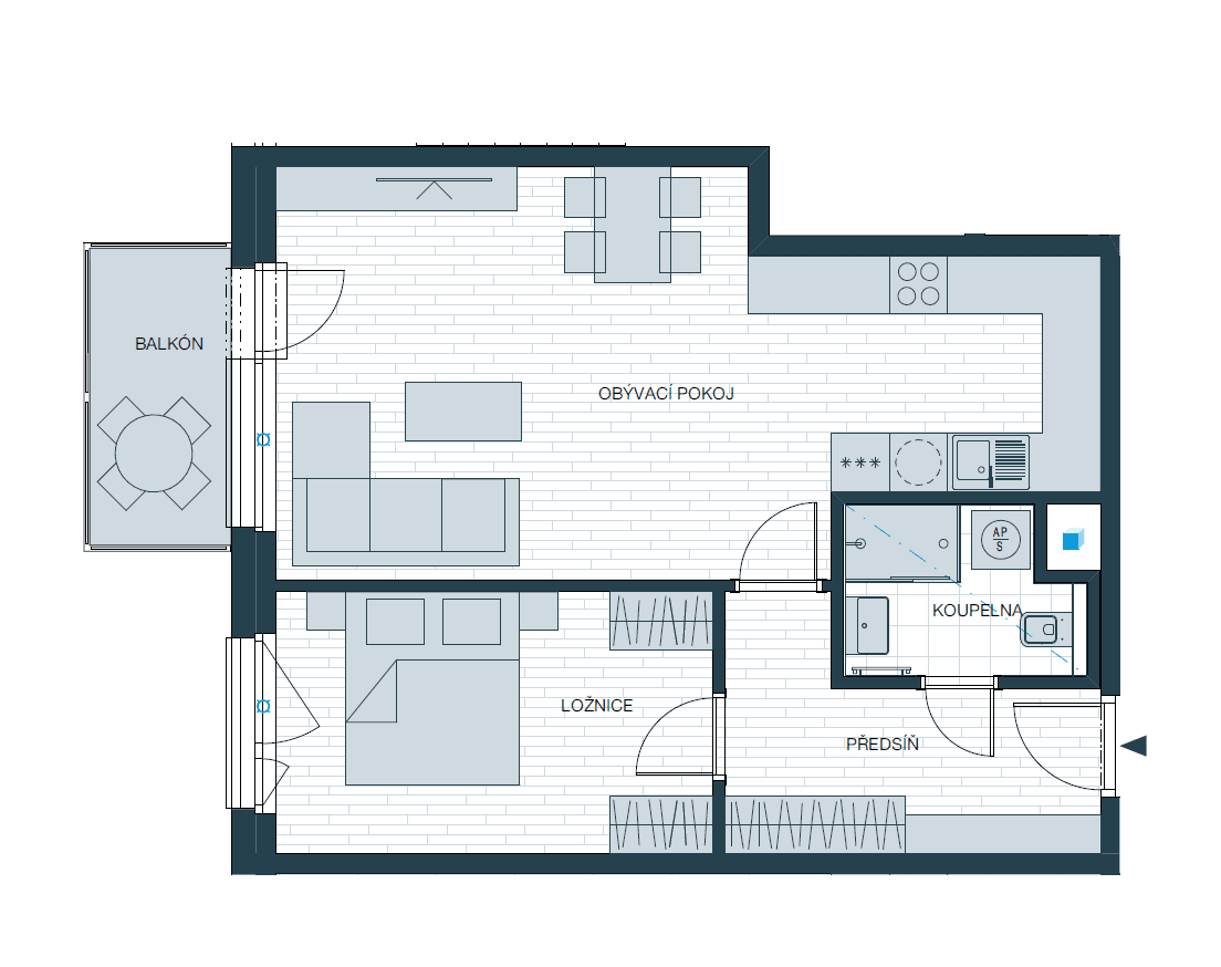 Pronájem bytu 2+kk 58 m², Kladno, Středočeský kraj Pronájem bytu 2+kk 58 m², Kladno, Středočeský kraj