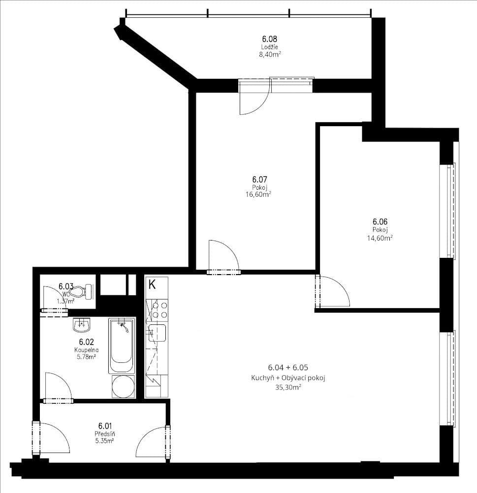 Pronájem bytu 3+kk 77 m², Slévačská, Praha, Praha Pronájem bytu 3+kk 77 m², Slévačská, Praha, Praha