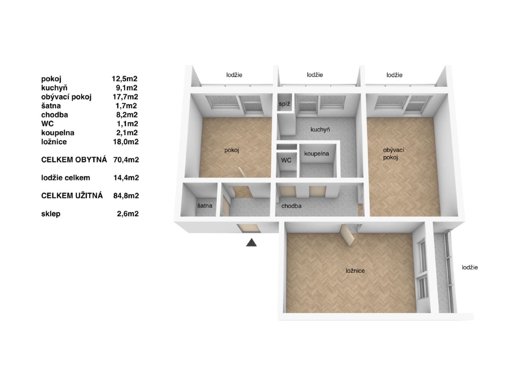 Prodej bytu 3+1 70 m², Vrchlického, Kladno, Středočeský kraj Prodej bytu 3+1 70 m², Vrchlického, Kladno, Středočeský kraj