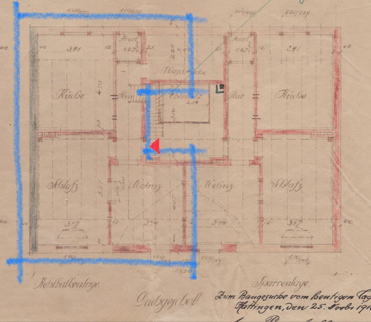 Pronájem bytu 2+kk 63 m², Hüttenstr. 7, Hattingen, Severní Porýní-Vestfálsko Pronájem bytu 2+kk 63 m², Hüttenstr. 7, Hattingen, Severní Porýní-Vestfálsko