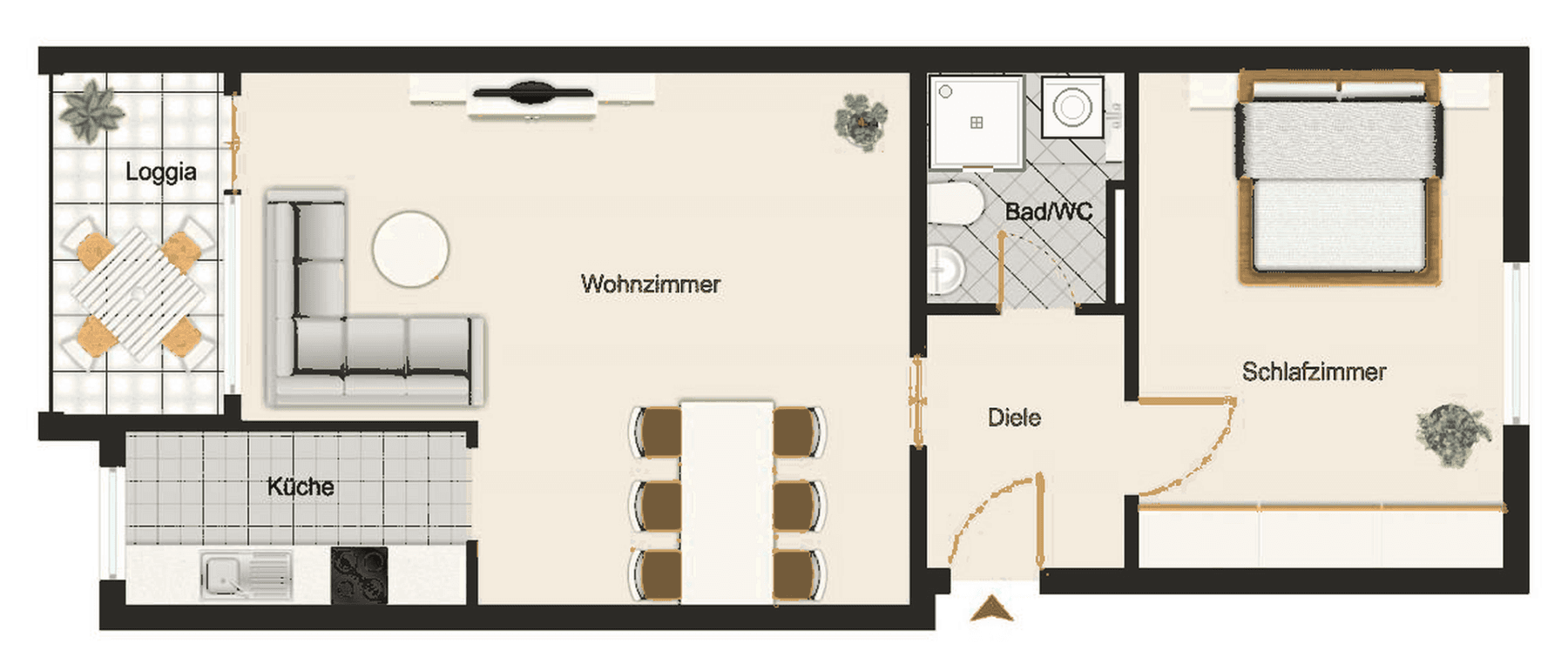 Pronájem bytu 2+1 63 m², Olching, Bavorsko Pronájem bytu 2+1 63 m², Olching, Bavorsko