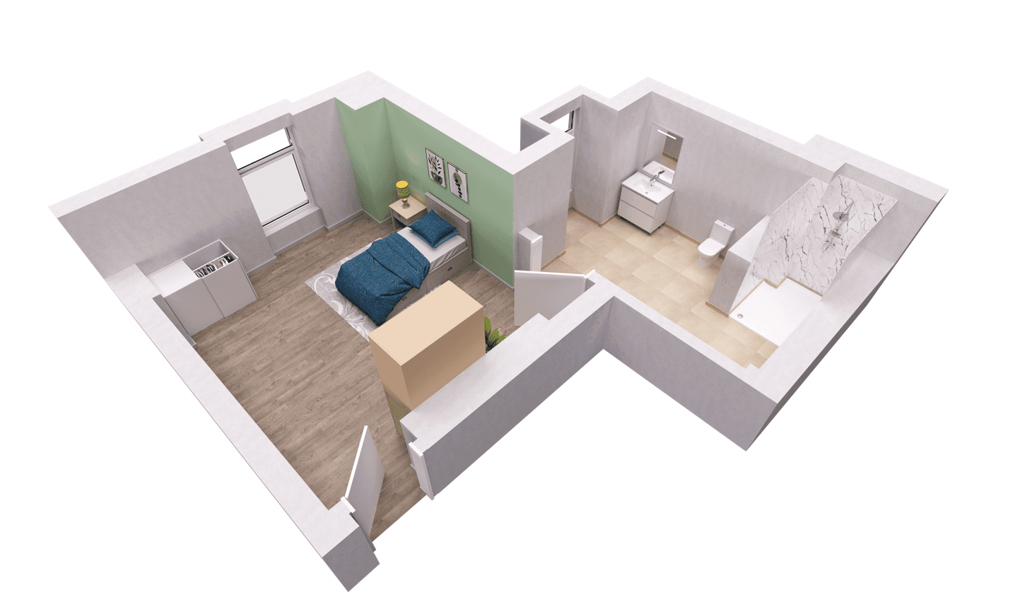 Pronájem bytu 1+1 32 m², Bad Nenndorf, Dolní Sasko Pronájem bytu 1+1 32 m², Bad Nenndorf, Dolní Sasko