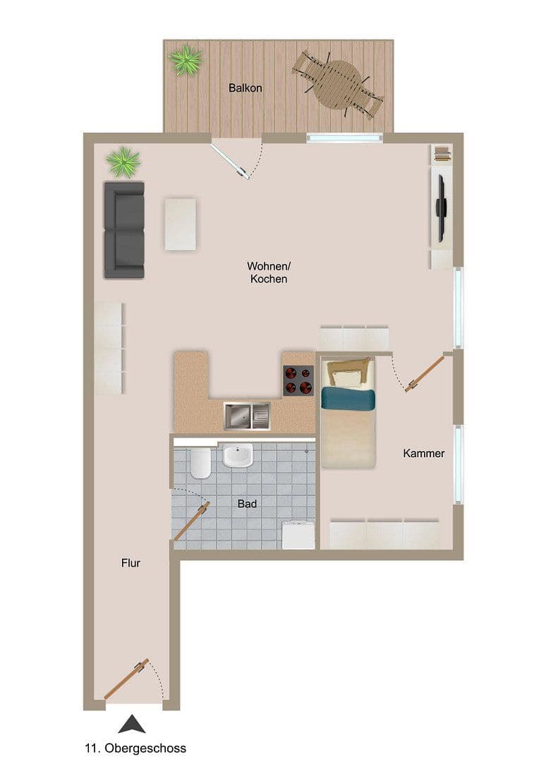 Prodej bytu 2+1 54 m², Brunnthal, Bavorsko Prodej bytu 2+1 54 m², Brunnthal, Bavorsko