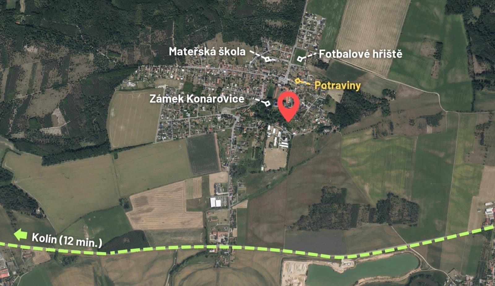 Prodej pozemku 865 m², Konárovice, Středočeský kraj Prodej pozemku 865 m², Konárovice, Středočeský kraj