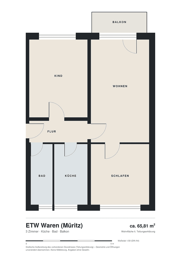 Prodej bytu 3+1 66 m², Waren (Müritz), Mecklenburg-Vorpommern Prodej bytu 3+1 66 m², Waren (Müritz), Mecklenburg-Vorpommern