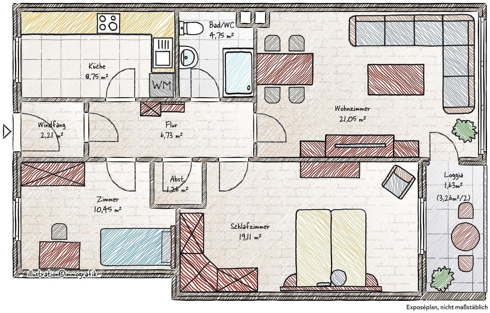 Prodej bytu 3+1 76 m², Traunwalchenerstraße 12, Traunreut, Bavorsko Prodej bytu 3+1 76 m², Traunwalchenerstraße 12, Traunreut, Bavorsko