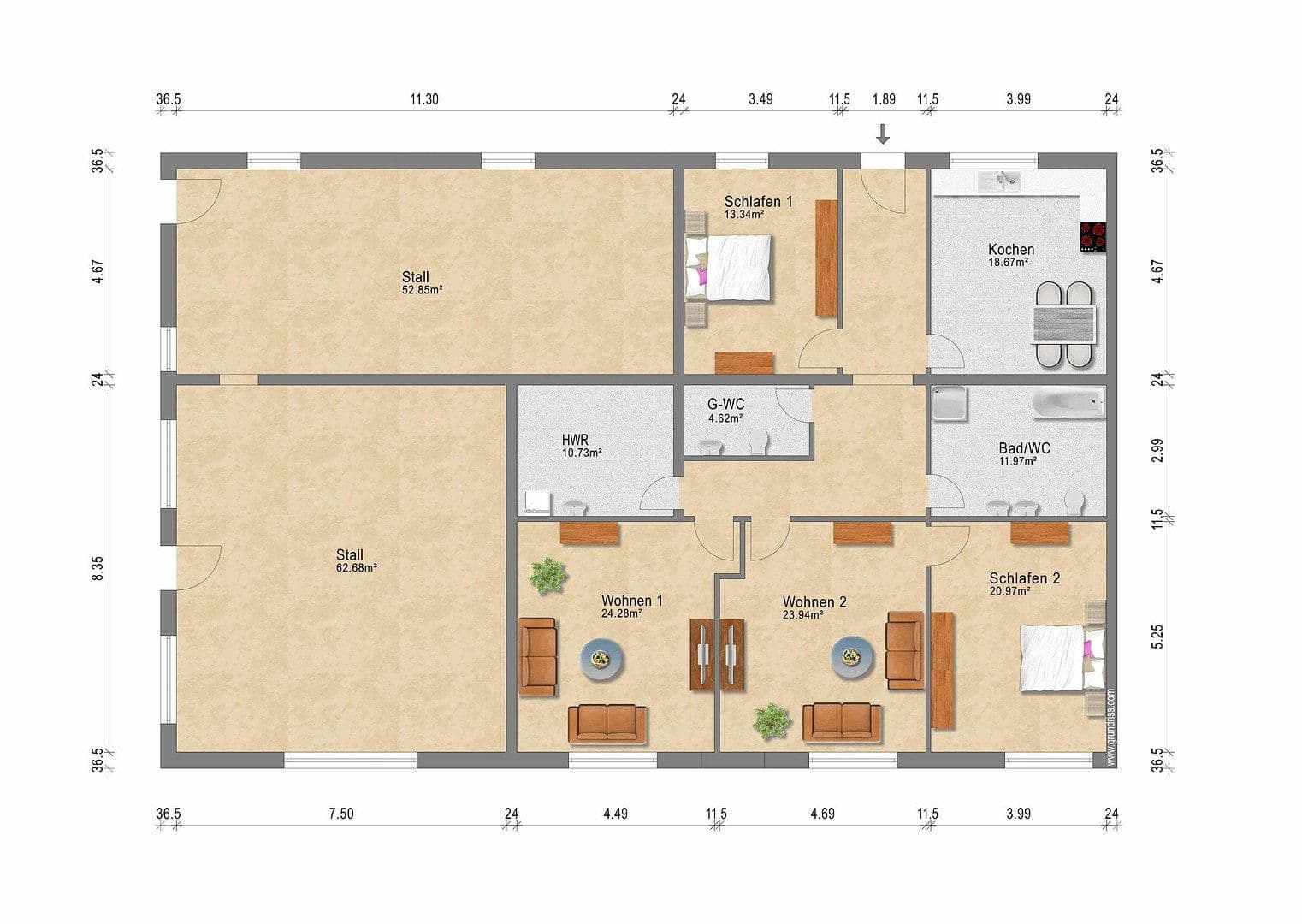 Prodej domu 378 m², pozemek 6.400 m², Wagenfeld, Dolní Sasko Prodej domu 378 m², pozemek 6.400 m², Wagenfeld, Dolní Sasko