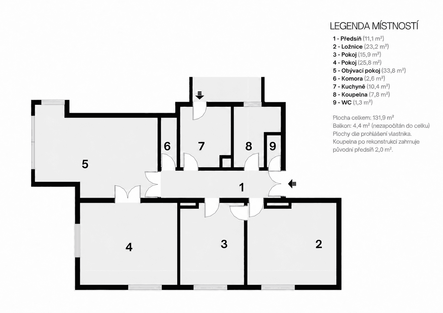 Prodej bytu 4+1 131 m², V Aleji, Jablonec nad Nisou, Liberecký kraj Prodej bytu 4+1 131 m², V Aleji, Jablonec nad Nisou, Liberecký kraj
